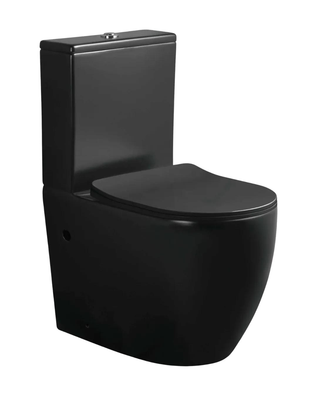 Curve Shape Matte Black (Back-to-Wall)